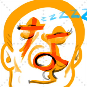 cartoon of somoeone snoring