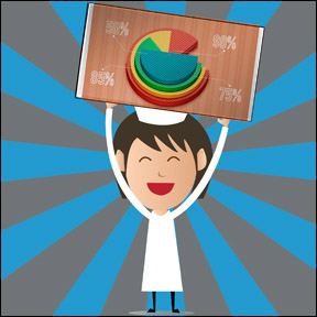 someone holding up a chart