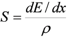 linear energy transfer stopping power