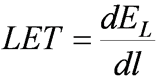 linear energy transfer stopping power