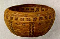 Photograph of a woven bowl artifact.